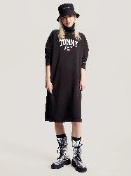 Tommy Jeans dámské černé mikinové šaty - M (BDS)